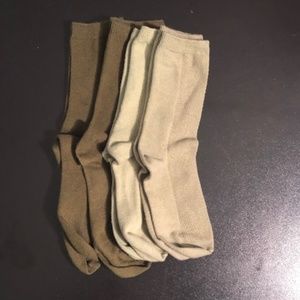 "M Cool Mary" Cotton Knit Dress Casual Crew Socks